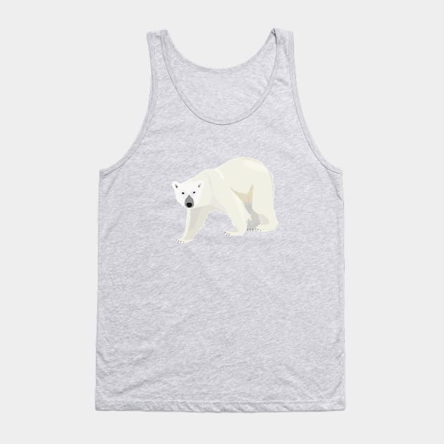 Polar Bear Tank Top by helengarvey